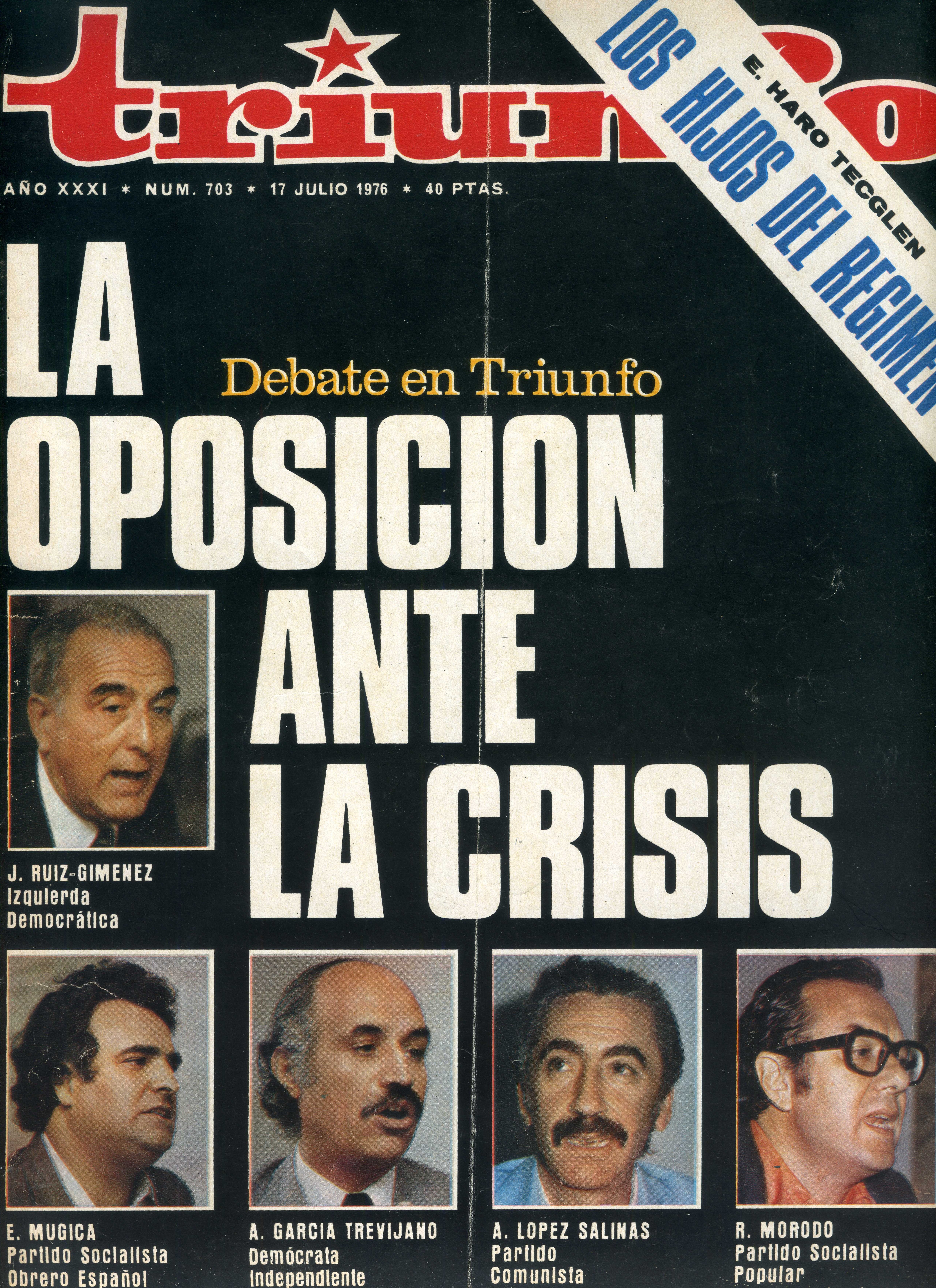 Triunfo · La Oposicion Ante la Crisis