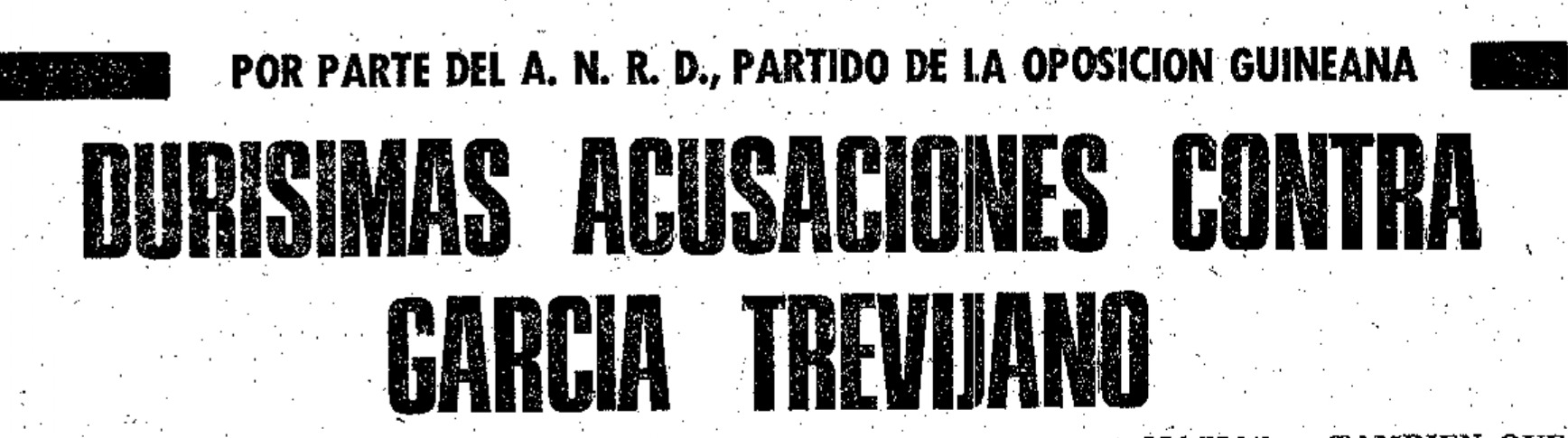 La Verdad Murcia · Guinea · Durisimas Acusaciones Contra Agt