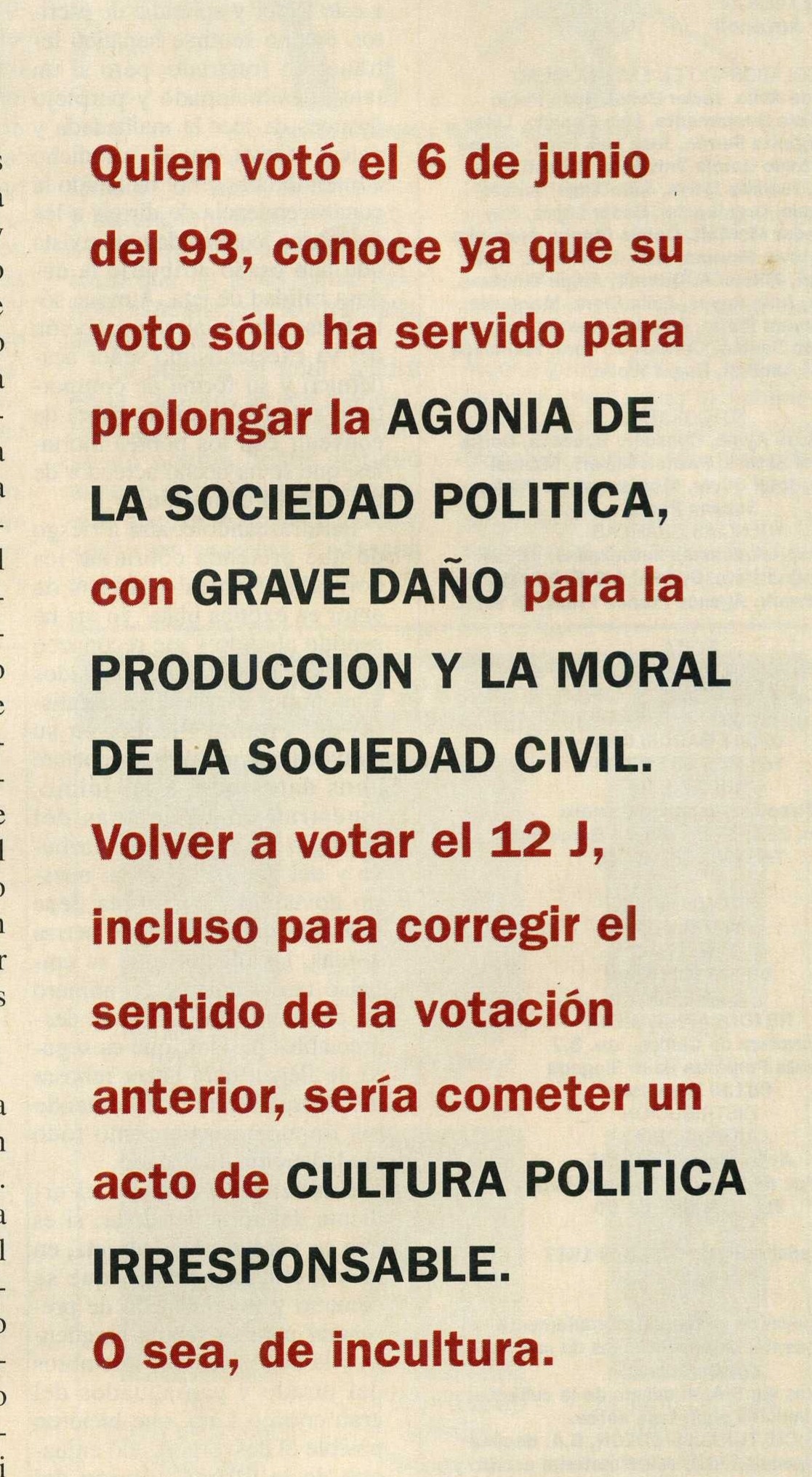 Ajoblanco · Manifiesto Electoral por la Democracia
