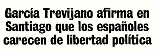 Lavozdgalicia · Agt Afirma en Santiago Que No Hay Libertad Politica