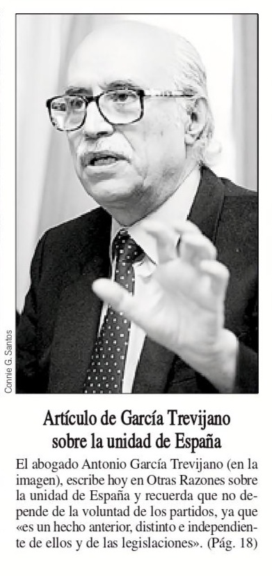 La Razon · Articulo de Agt Sobre la Unidad de España