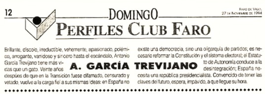 Faro de Vigo · Entrevista Agt