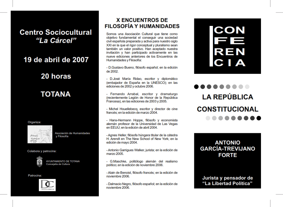 Centro Socicultural la Carcel · Totana · Conferencia Agt
