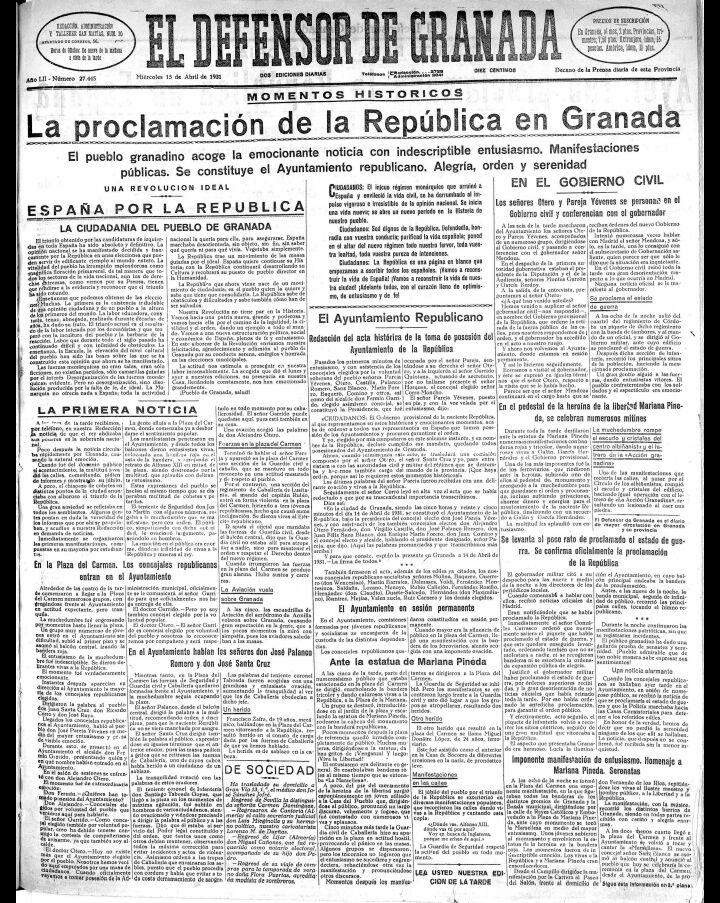 Portada Defensor de Granada