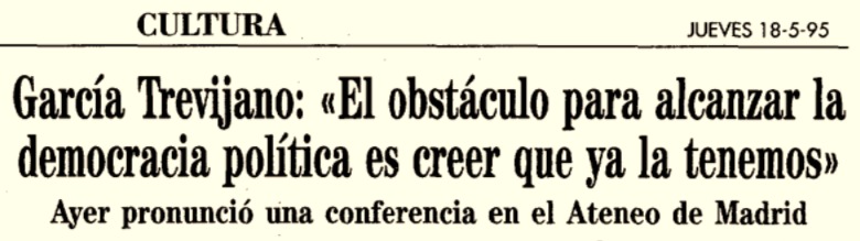 Abc · Agt Conferencia Ateneo · La Democracia Como Ideologia