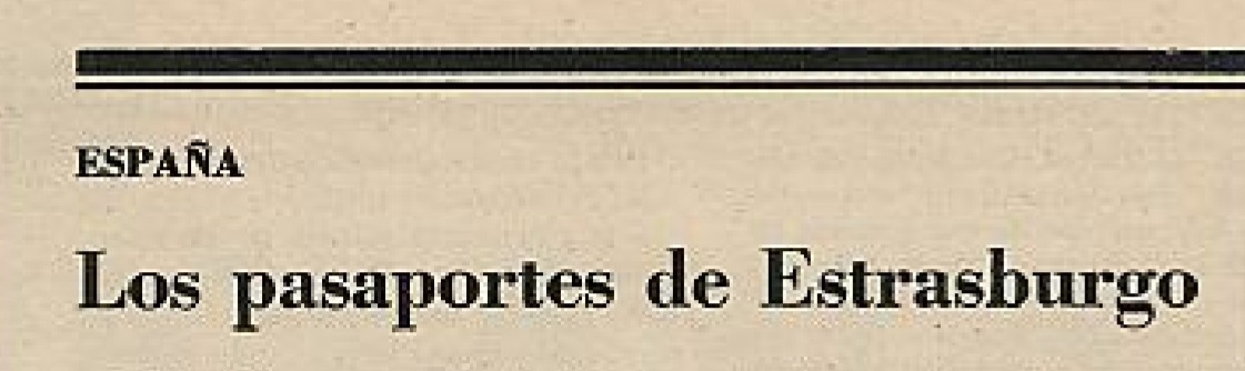 Triunfo · Pasaportes Estrasburgo