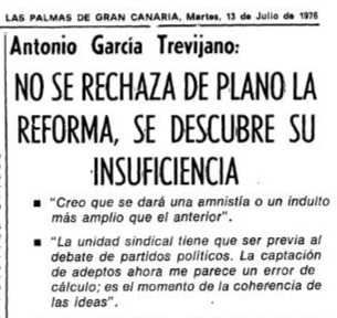 El Eco de Canarias · Declaraciones de Agt en las Palmas