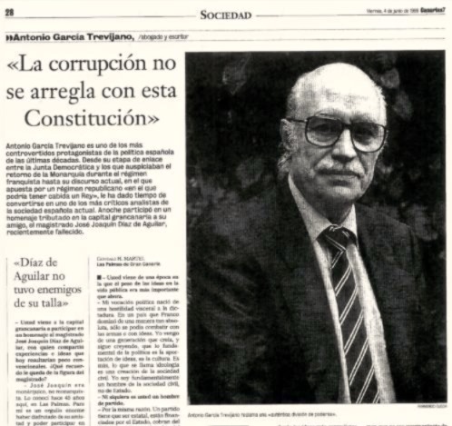 Canarias7 · Homenaje Diaz de Aguilar · Entrevista Agt