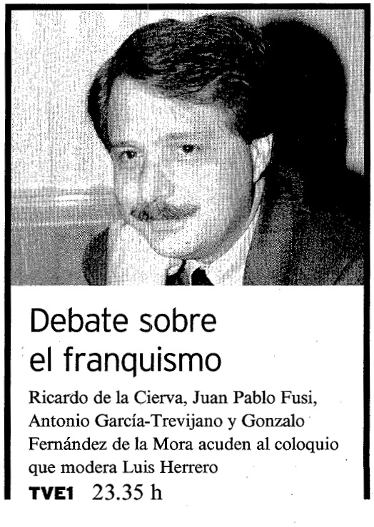 La Vanguardia · Cartelera Debate Franquismo · Luis Herrero