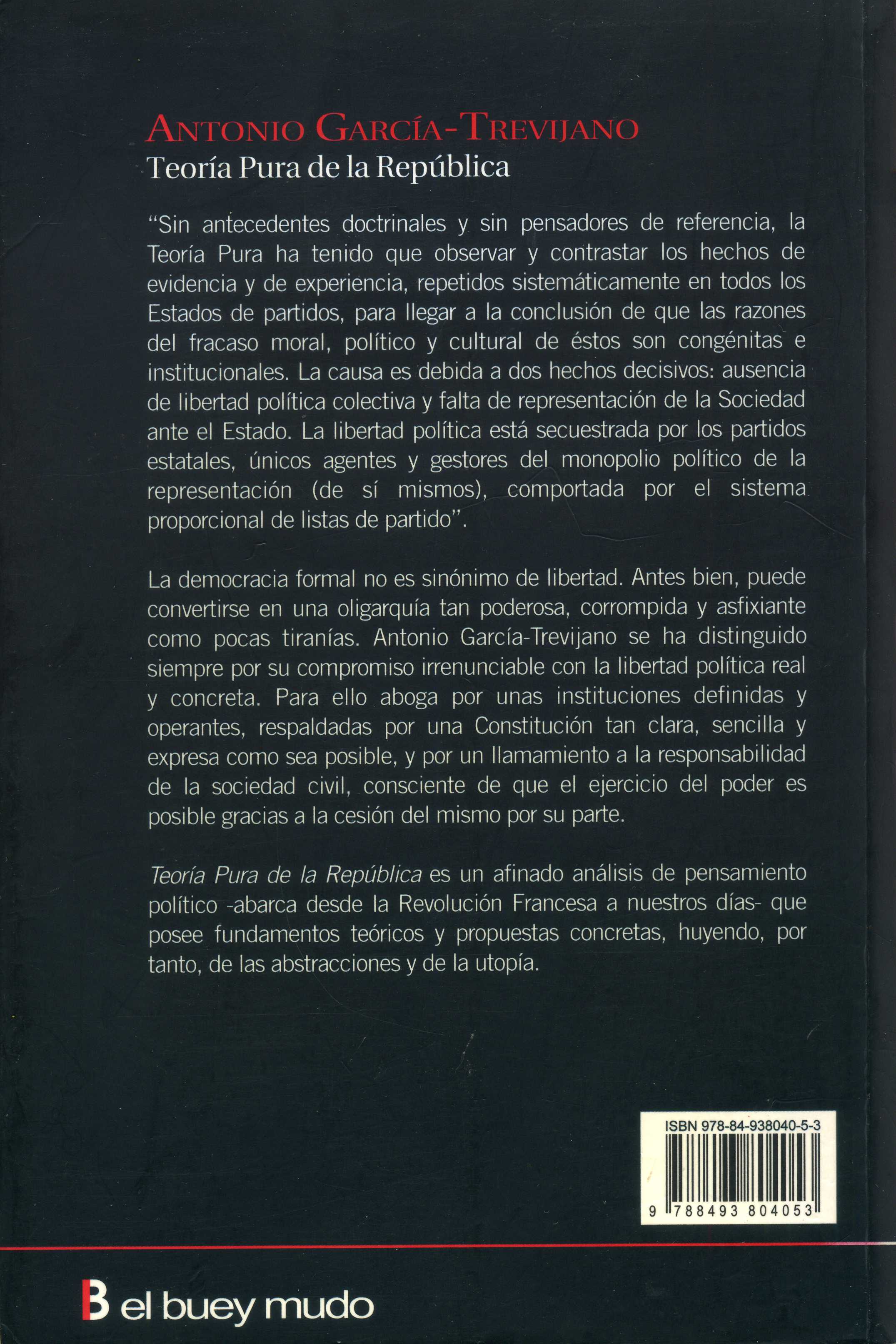 Libro · Teoria Pura de la Republica