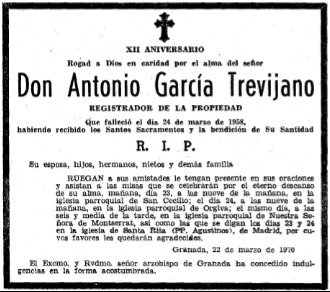 Ideal · Esquela Agt Padre · 12 Aniversario