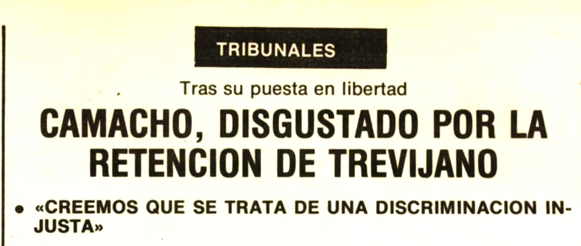 Hoy · Camacho Disgustado por la Retencion de Agt