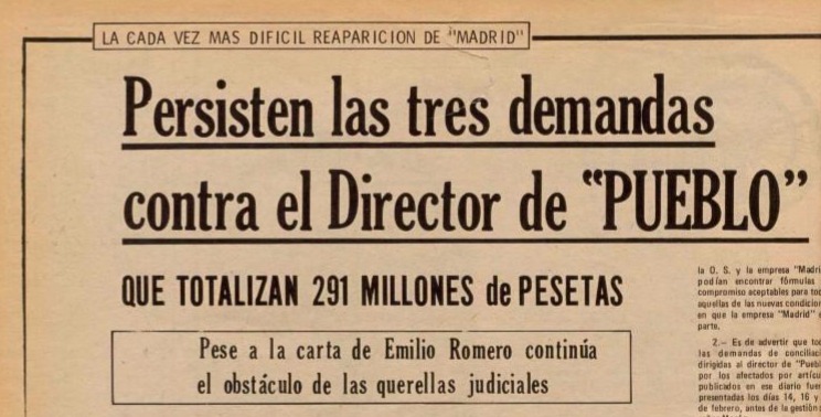 Aragon Express · Madrid · Pueblo · Demandas