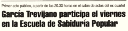 La Opinion el Correo de Zamora · Escuela de Sabiduria Popular · Agt
