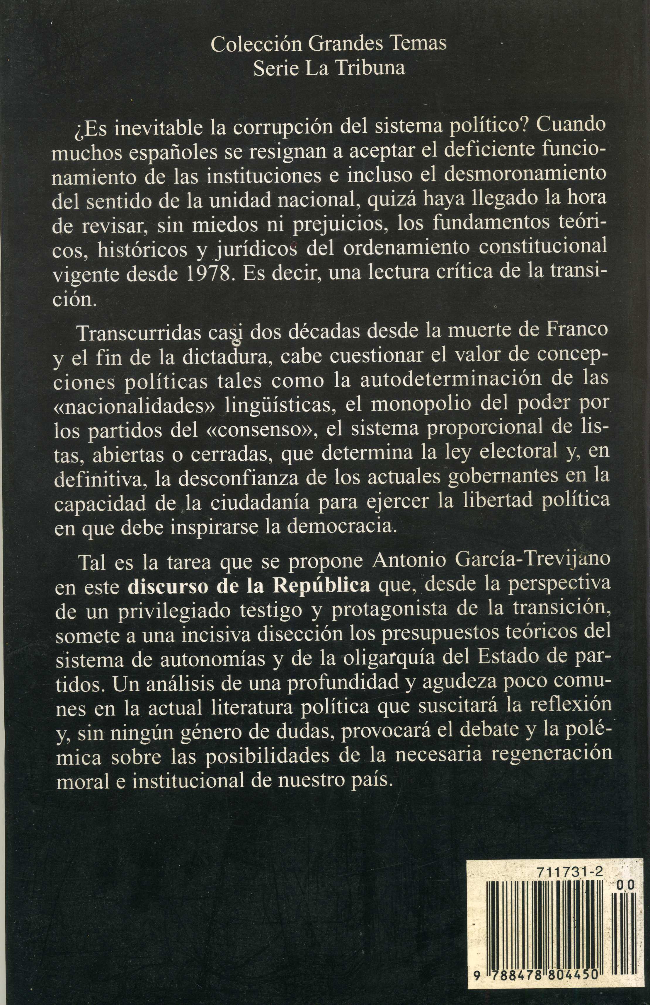 Libro · El Discurso de la Republica