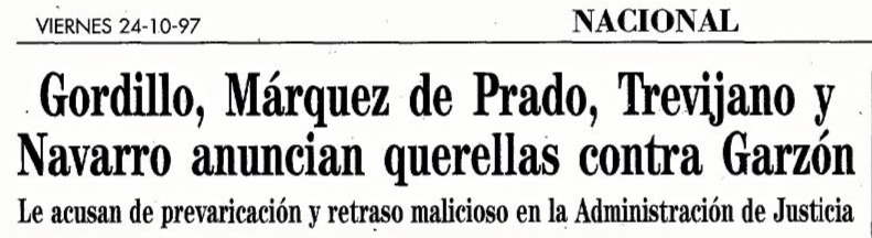 Abc · Querellas Contra Garzon