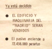 Aragon Express · Madrid Venta